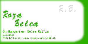 roza belea business card